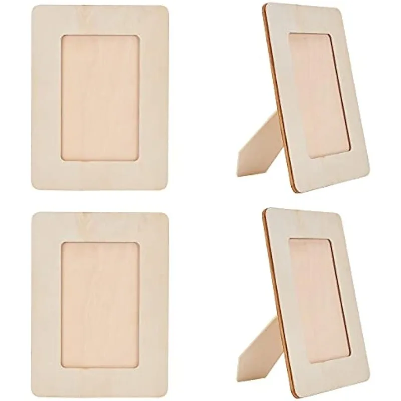 4pcs Wooden Picture Frame Rectangular 7