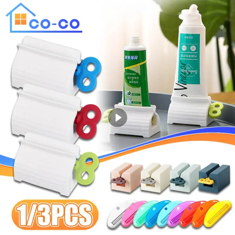 

Household Toothpaste Squeeze Toothpaste Tube Squeezer Press Bathroom Supplies Artifact Squeezer Clip-on Toothpaste Lazy Device