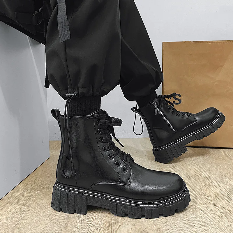 2024 Stivali Casual Da Uomo Di Alta Qualità Doc Martens Inverno Per Uomo Botas Masculinas Cotuno Masculino Militar Scarpe Da Lavoro