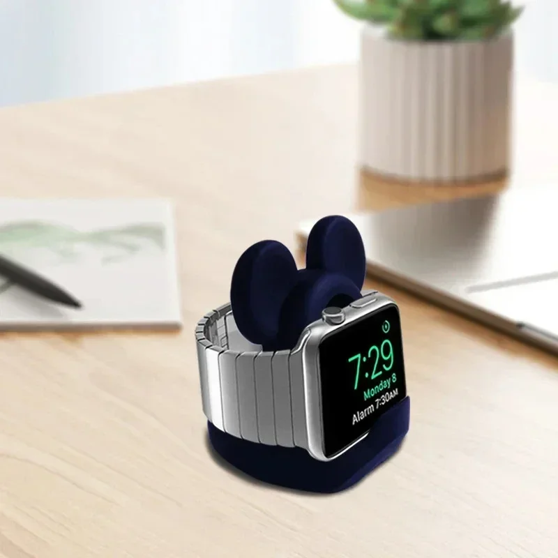Desktop stand for Apple Watch Series 9 8 7 6 SE 5 4 iWatch silicone charger 49mm 45mm 44mm 42mm 41mm 40mm