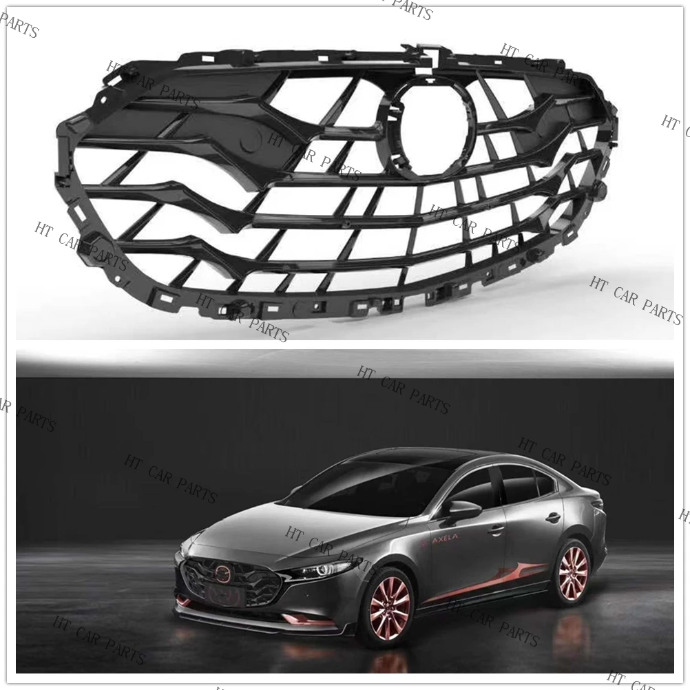 

Решетка гриля передняя черная для Mazda 3 AXELA 2019-2020 2019 2020 1 шт./комплект (без эмблемы)