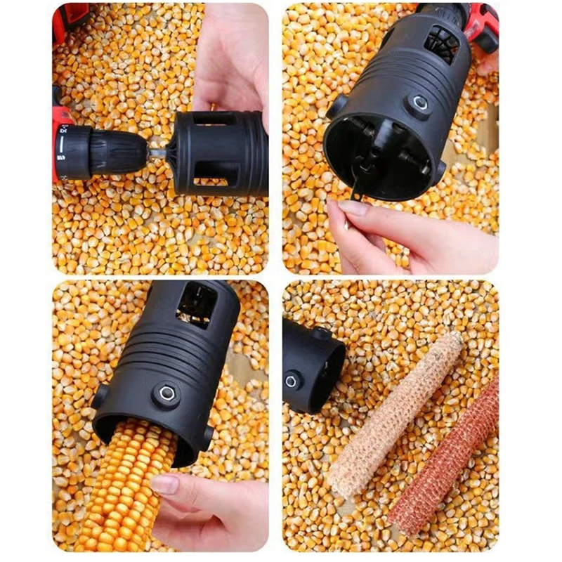 Portable Corn Thresher Accessory Fully Automatic Corn Peeling Machine Head Small Electric Grain Planer Separator 1PC corn thresher