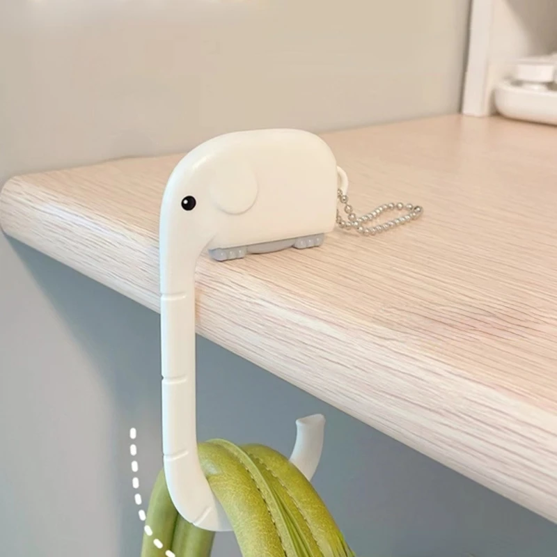 Bag Hook Desk Storage Hook Purse Bag Hook Portable Student Cute Animal Schoolbag Wall Handbag Hanger School Supplies