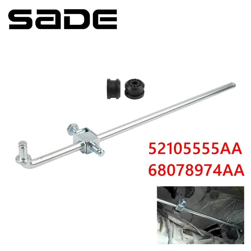 52105555AA Transfer Case Shifter Control Linkage + 68078974AA Grommet Bushing kit for 2002-2005 Dodge Ram 1500 2500 3500 4x4