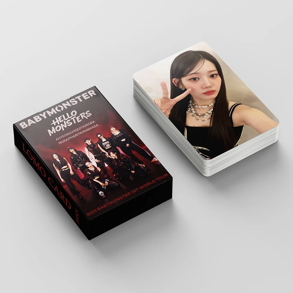 Kpop BABY MONSTER New Album Lomo Cards HARAM HD Photocards Girls Photo Card For Collection Fans Gift 55Pcs/Set