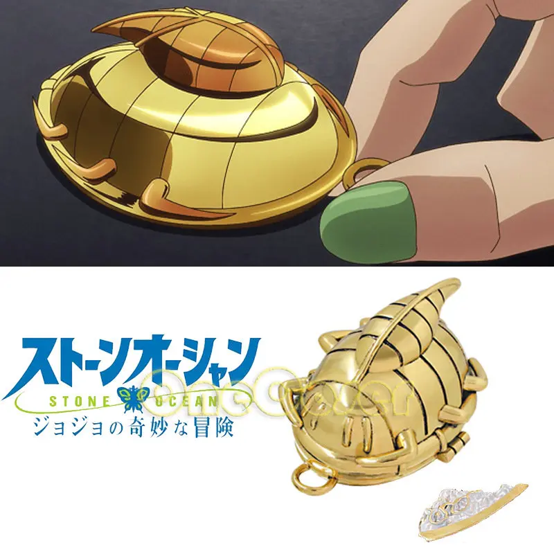 Anime JoJo's Bizarre Adventure: Stone Ocean Jolyne Cujoh Arrow Fragments  Golden Bettle Pendant Ornaments Cosplay Accessory Prop