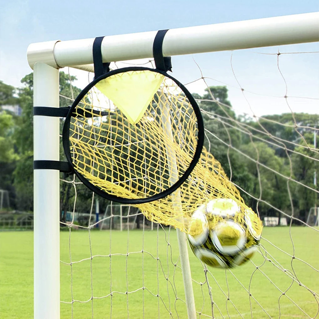 2PCS/SET Sturdy And Durable Soccer Target Goal Net Wide Application Soccer Top Bins Target Net