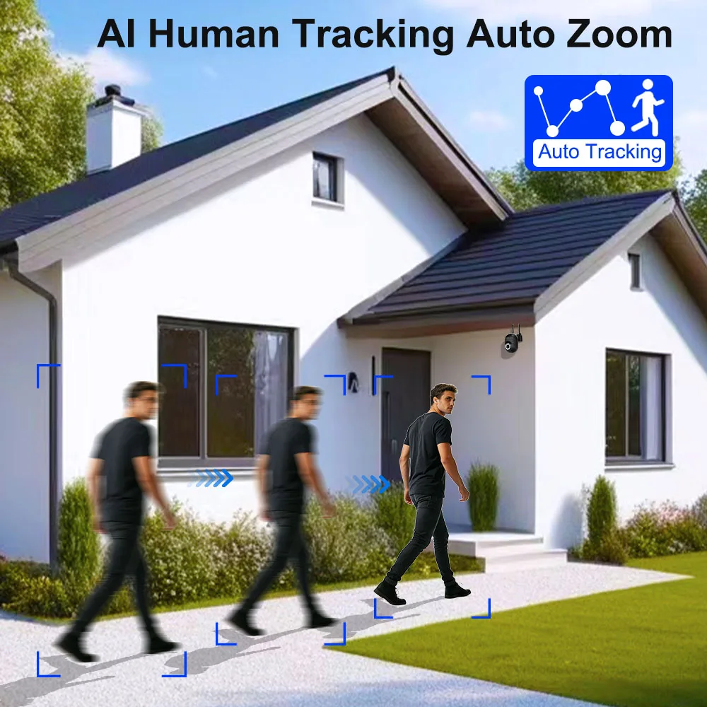 SZSINOCAM WIFI Camera Auto Tracking Two Way Audio PTZ Outdoor Wifi Surveillance Camera Security Protection Cameras Smart Home 5