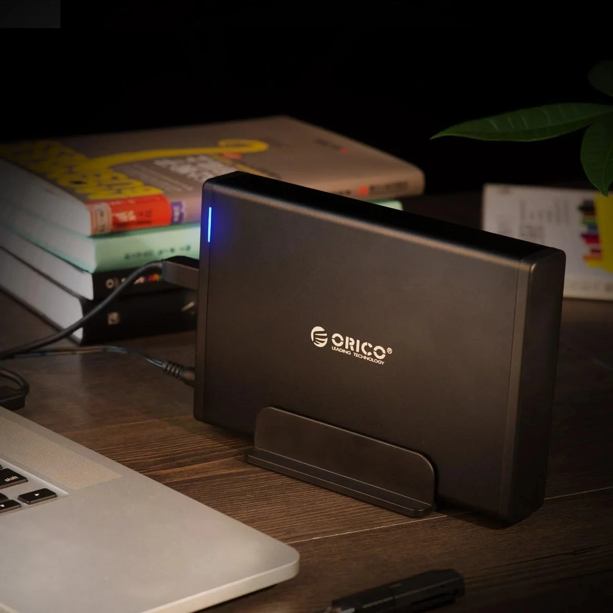 ORICO 3.5인치 하드 드라이브 인클로저 Type-C 및 USB3.0 HDD 케이스 SATA-USB 3.1 외장 하드 드라이브 리더(2.5/3.5'' HDD/SDD용)
