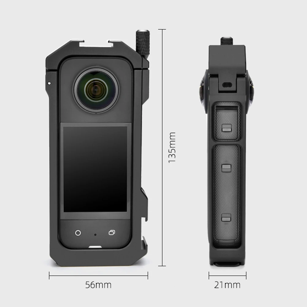 For Insta360 X3 Metal Rabbit Cage Insta360 X 3 camera Protective Expansion Frame Accessories Camera Protective Case  Aluminum