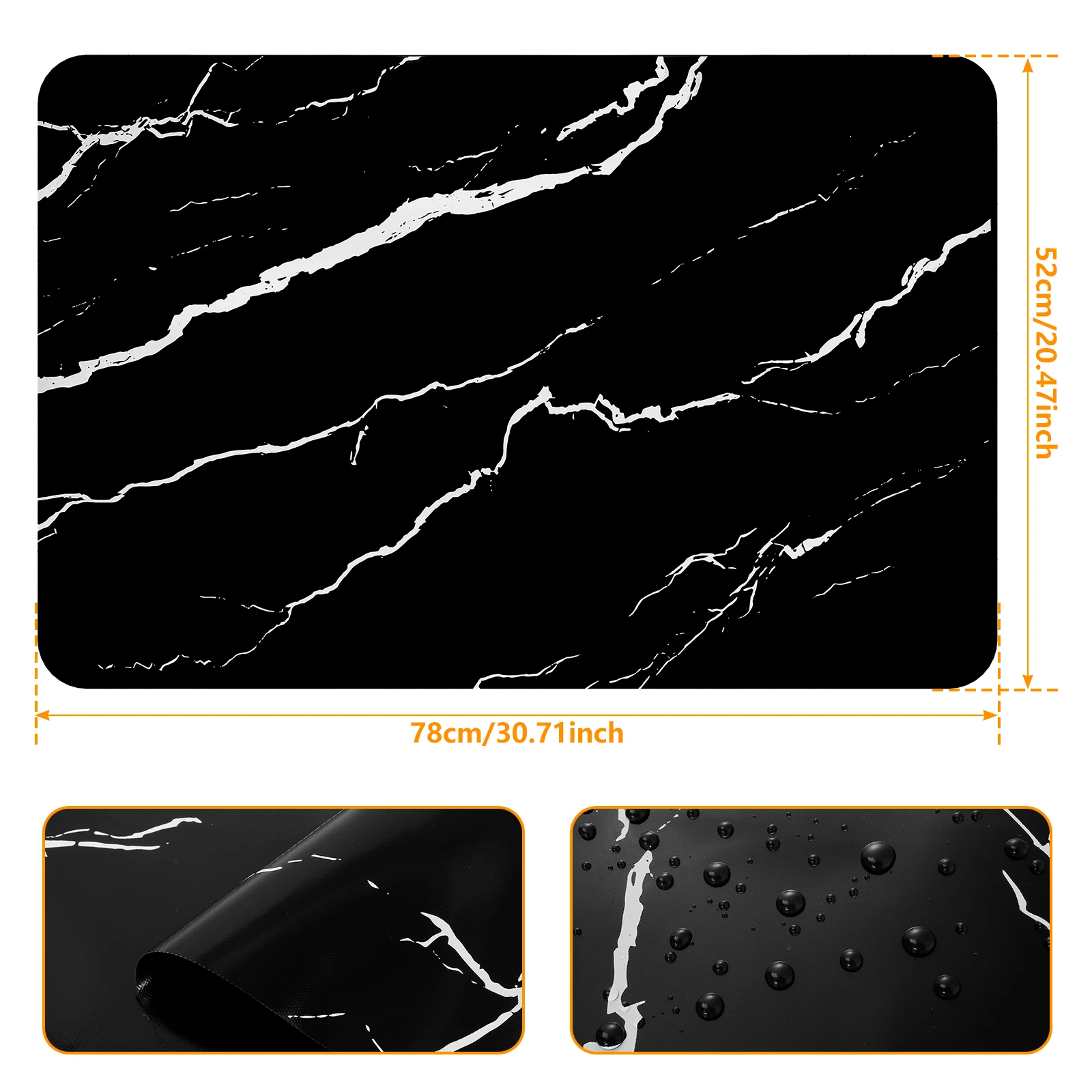 Silicone Induction Cooktop Protective Mat - Anti-Scratch Kitchen Counter Cover (30.8×20.5 Inch)