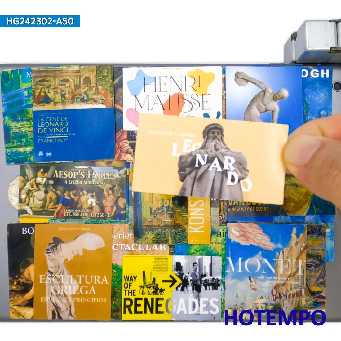 20/30/50 Stück, Kreative Mode-Ölmalerei, Kunstausstellung Tickets Aufkleber, für Telefon, Scrapbook, Gepäck, Fahrrad, Auto, Motorrad, Skateboard, Helm, Tagebuch, Glas, Tasse, Wand, Laptop-Aufkleber