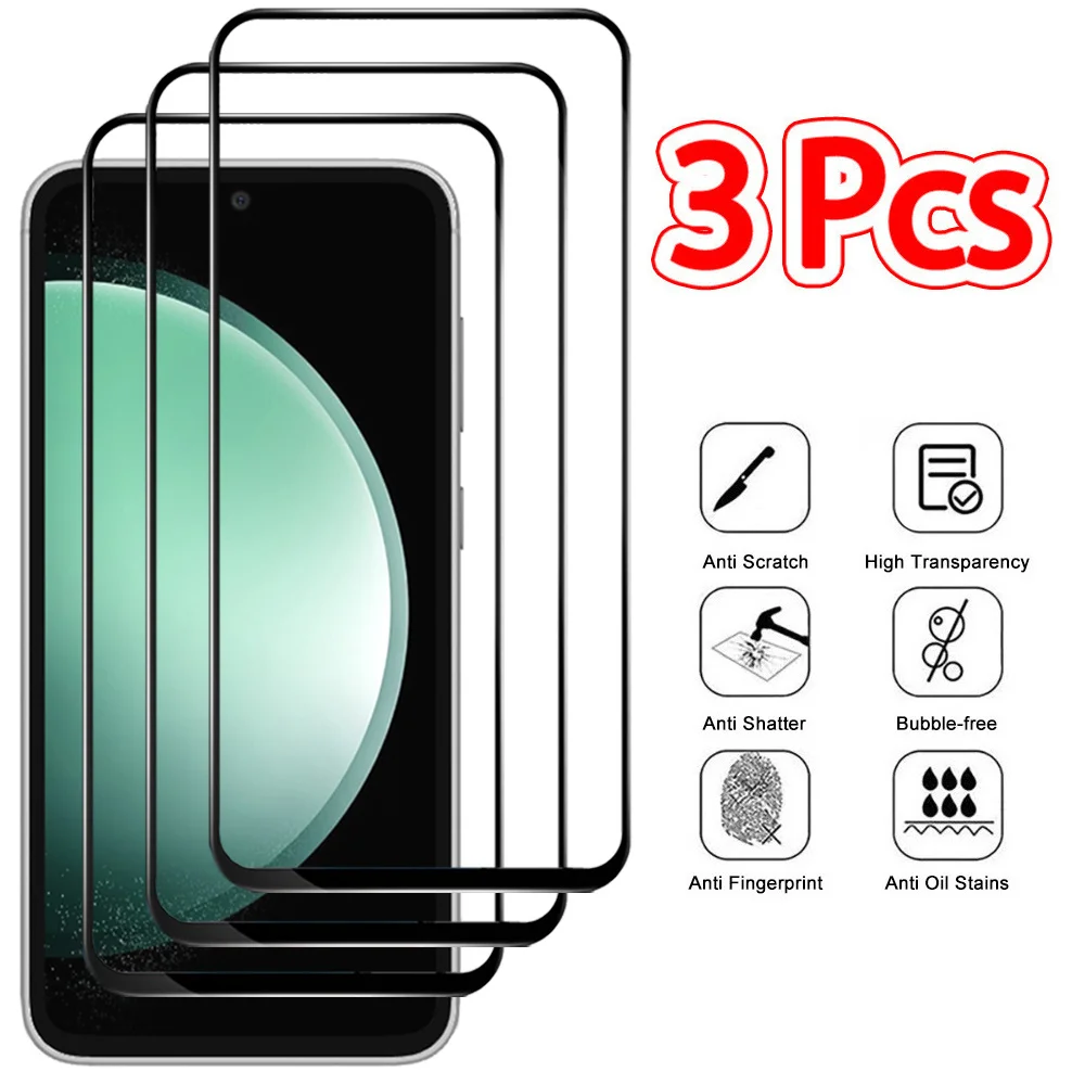 3 Pz/Lotto, Pellicola Vetro Per Samsung S23 Fe 5G Vetro Temperato S20 Fe Glass S21 Fe Samsung Galaxy S 23 Fe Screen Protector S23Fe Vetro