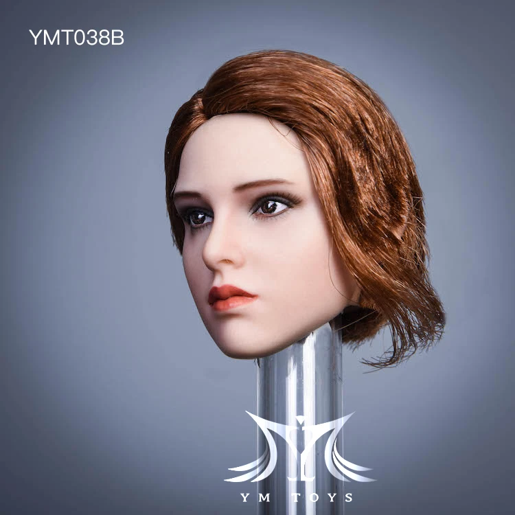 YMTOYS YMT038A 1/6 Female Head Carved Head Model Fit 12" Action Figure Body 