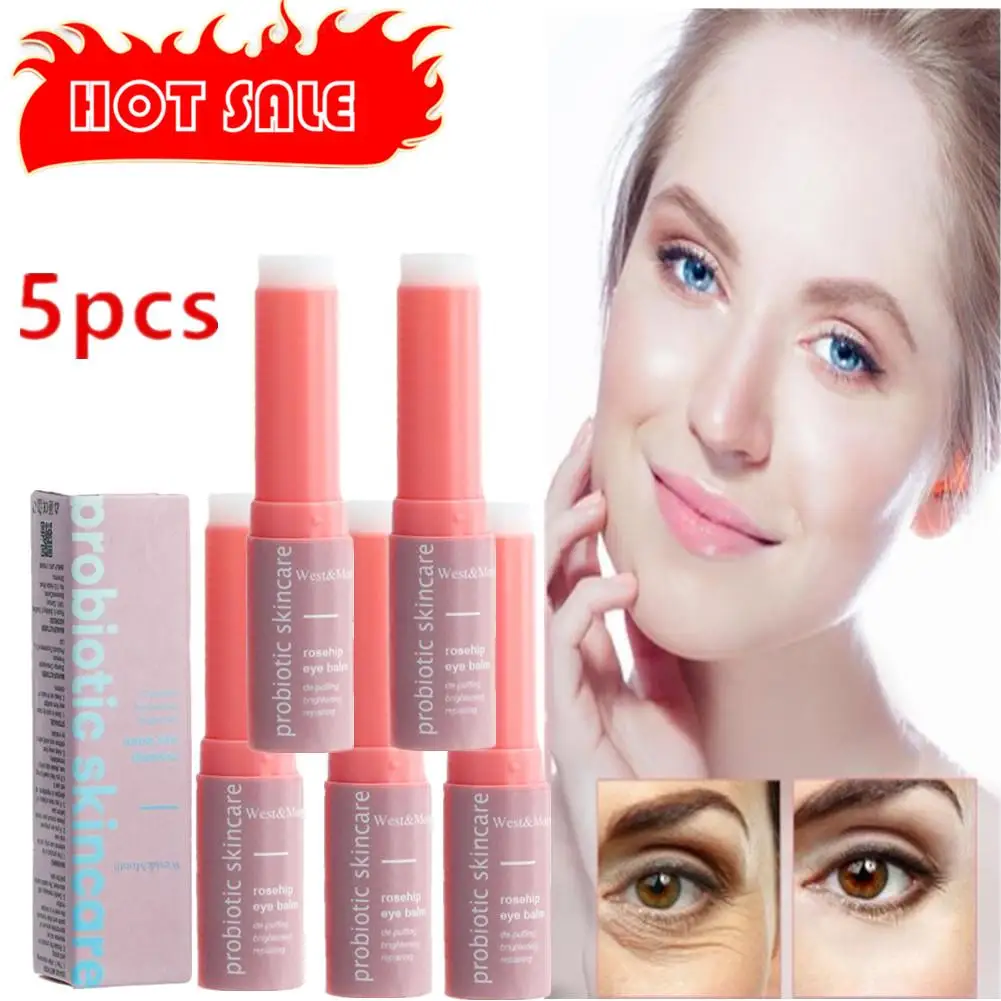 

5pcs Retinol Eye Cream Stick Moisturises Firms Eye Area Massage Improve Fine Lines Crow's Feet Dark Circles Patches Skin Care