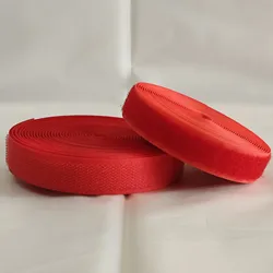 Colorful Reusable Hook & Loop Strips | Versatile Nylon Tape for DIY Projects & Home Decor (Red 20mm)