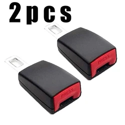 Car Seat Belt Extender & Comfort Padding Set - Safety Buckle & Clip Accessories (Black   2pcs)