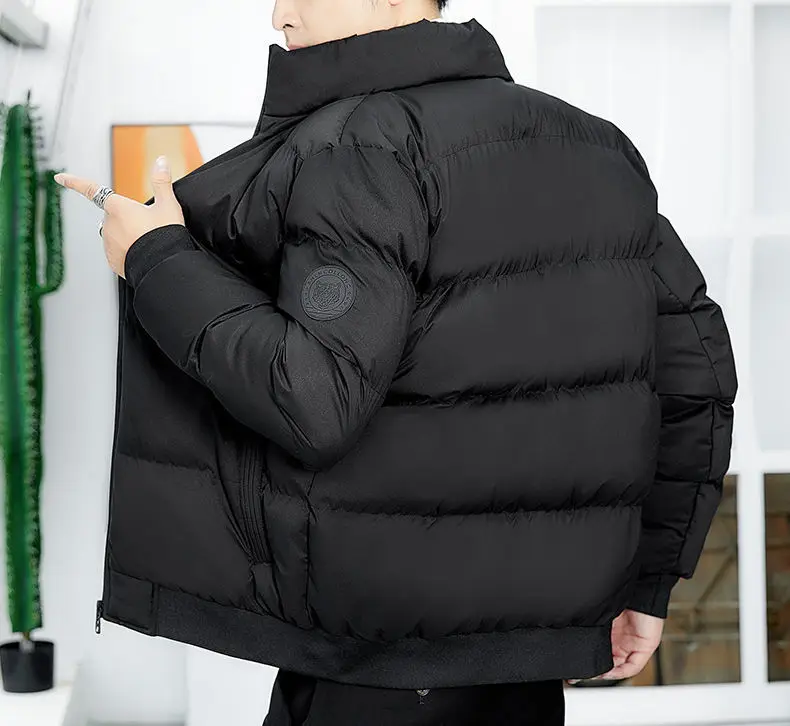 2023 Male Windbreaker Outwear Cotton Parka Snow Coats Mens Thicken Warm Winter Jacket Cashmere Fleece Inner Cotton-Padded F06