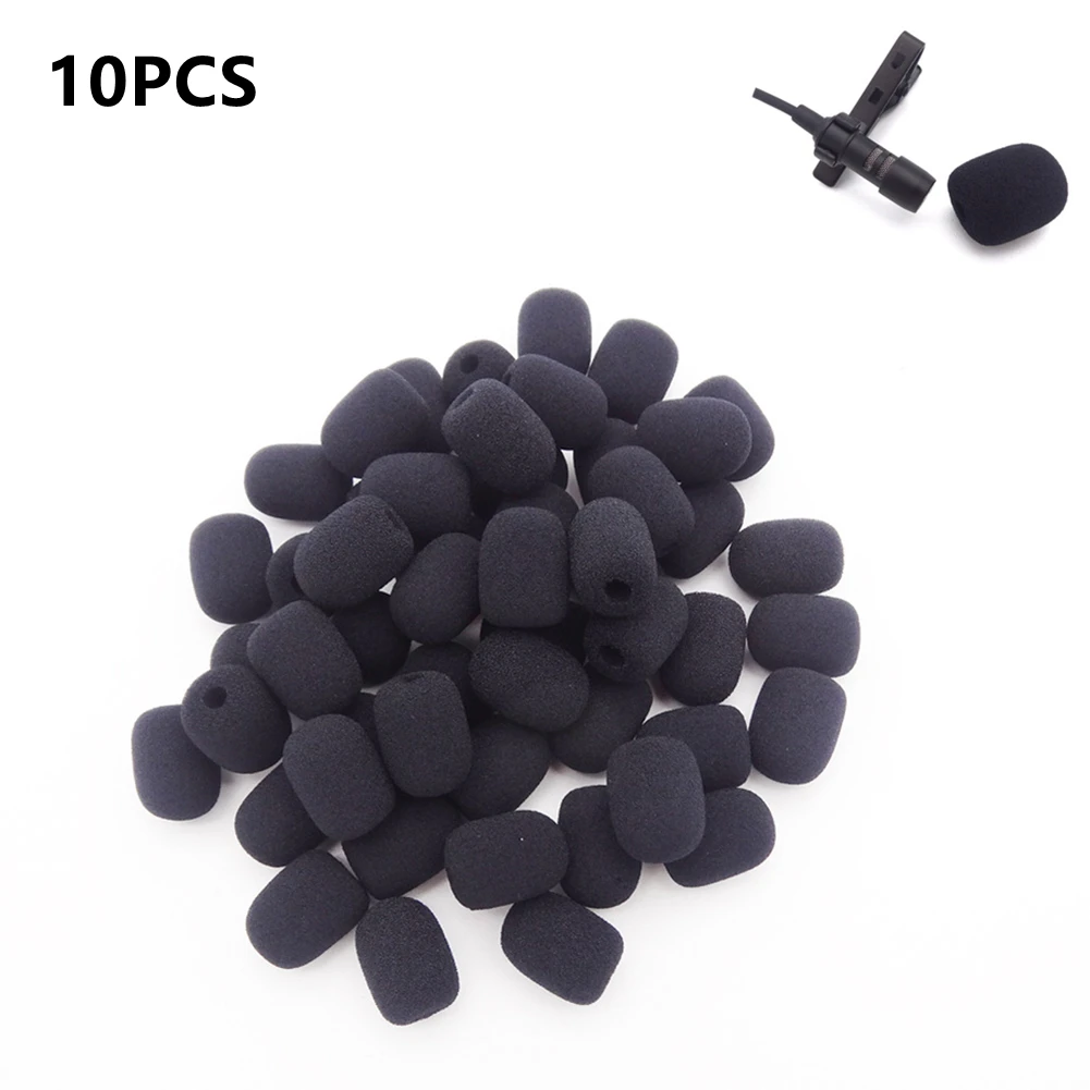 Headset Microphone Cover 10pcs 6mm Mini Sponge Foam Windscreen Replacement Lavalier Gooseneck Conference Mic