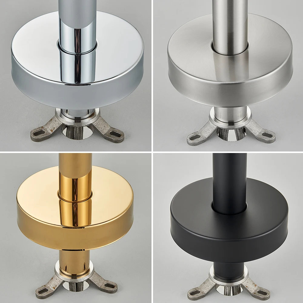 Golden Floor Standing Bath Mixer Black Bathtub Faucet and Showers Freestanding Bathtub Faucet Tap for Shower Floor Bath Tap 5