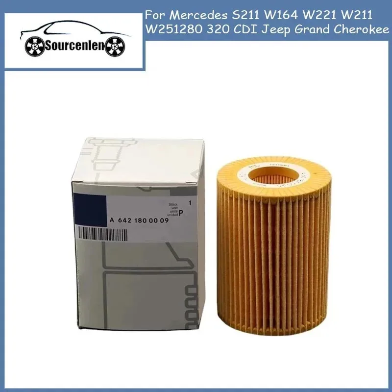 Per Mercedes S211 W164 W221 W211 W251 280 320 Cdi Jeep Grand Cherokee Filtro Olio Motore 6421800009
