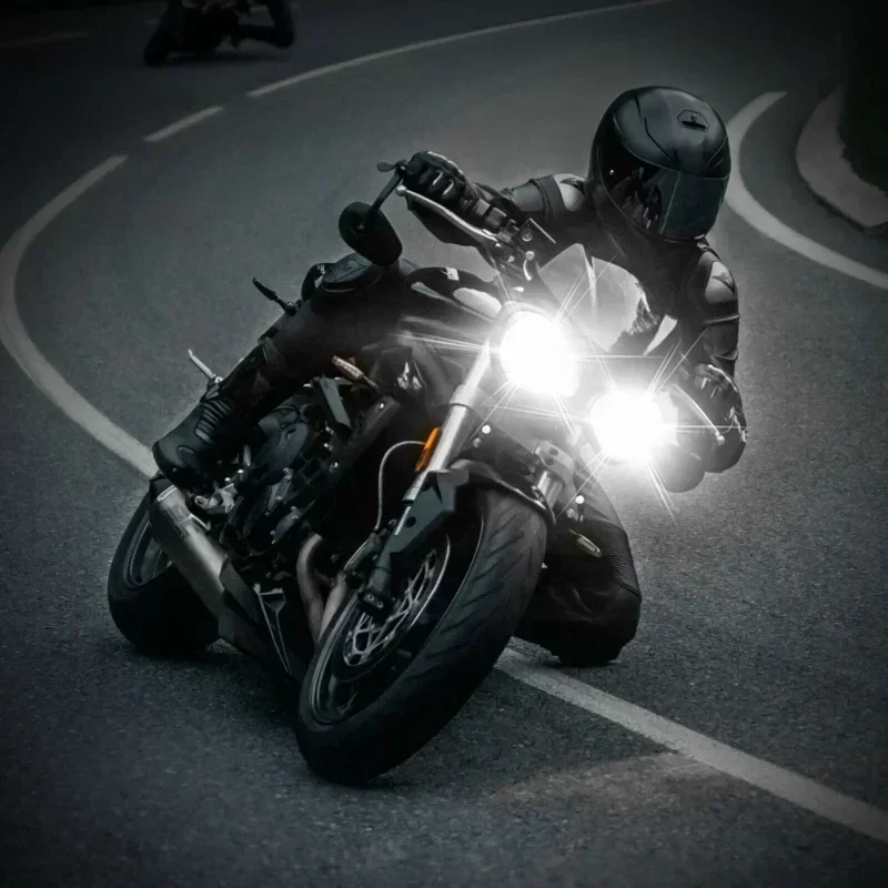 Motorcycle Headlight Spot Lights High Bright Waterproof Scooter Lights Work Spotlights LED Fog Bulb 6 Lamp Auxiliary With X5K3