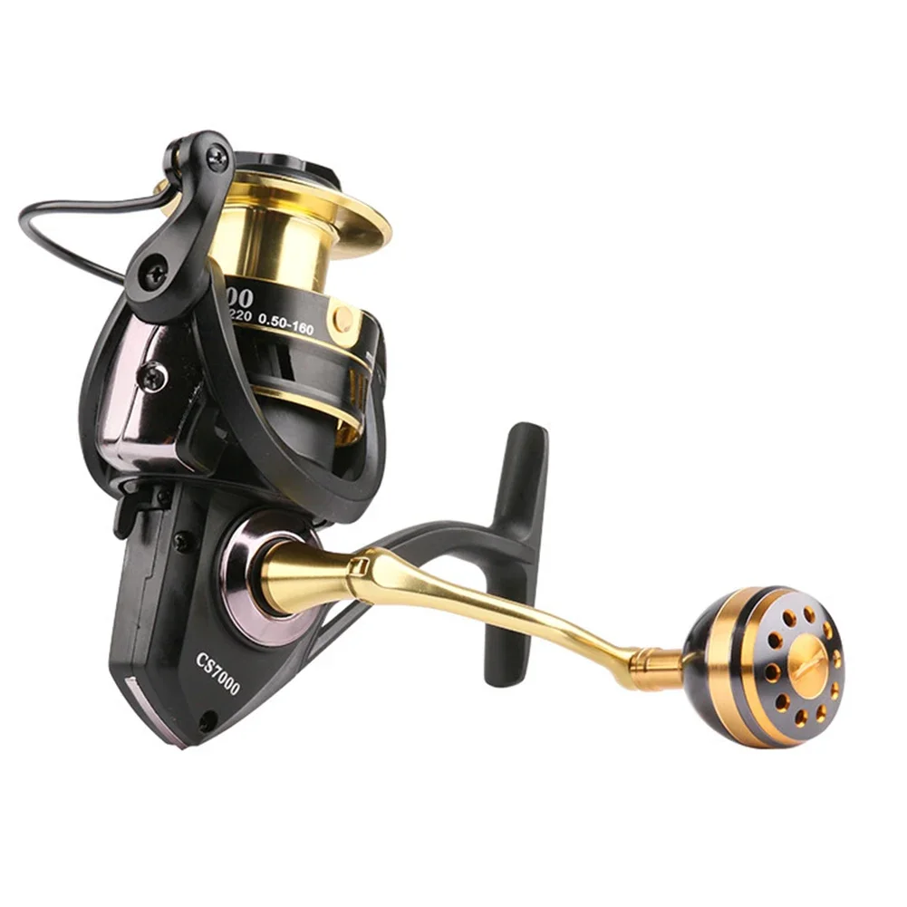 Spinning Fishing Reels 500-7000 Replacement Handle Metal Ball Grip Aluminum Alloy Foldable Multiple Colors Handle