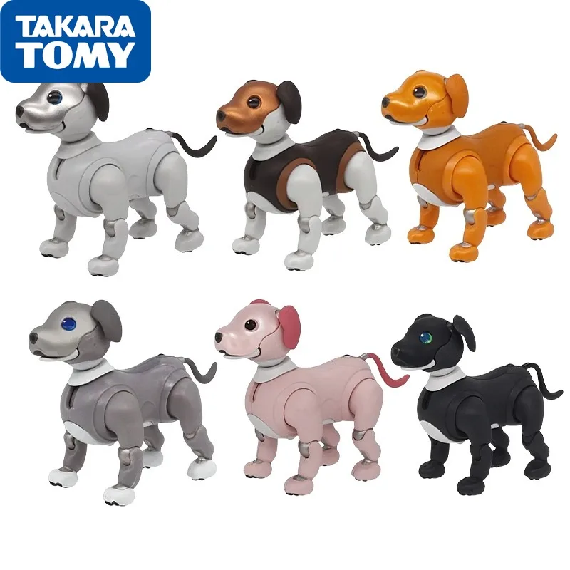 

TOMY SONY Robot Dog Gashapon Original Anime Figure Aibo 2 Kids Toys Joints Movable Birthday Gift Collectible Model Ornaments