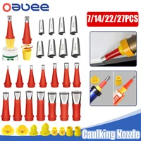 Stainless Steel Caulk Nozzle Applicator With Base Caulking Finisher Sealant Finishing   Bathroom Sink Nozzle For Adhesive Pistol 1