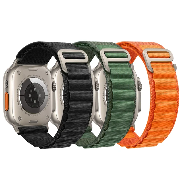 YAYUU Loop Straps For Apple Watch Band Ultra 2 49mm iwatch Series 10 9 8 7 6 SE 5 4 46mm 42mm 40-44mm 45-41mm G-hook sport strap