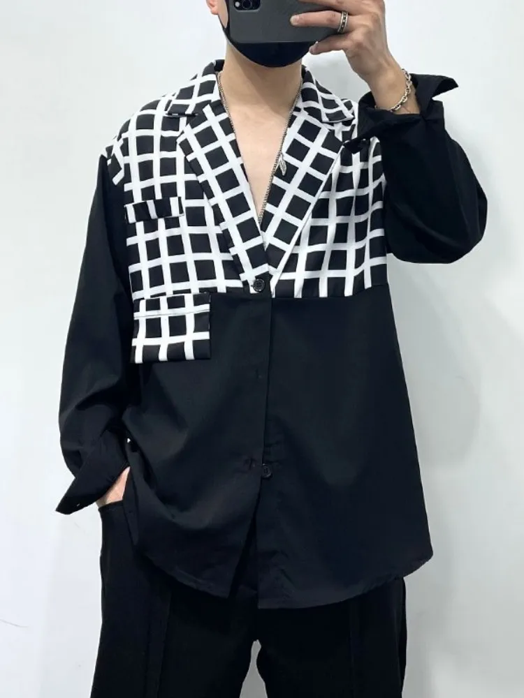 mens designer checked shirts