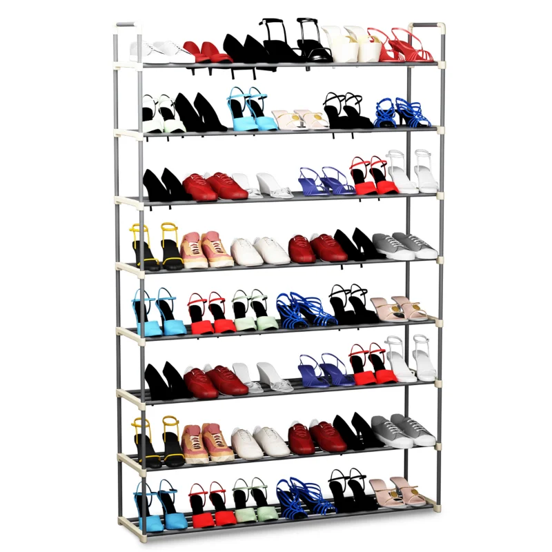 Somerset 8Tier Vertical Shoe Rack 48 Pair Shoes Storage