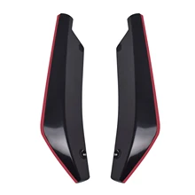  2Pcs Universal Car Rear Bumper Lip Diffuser Splitter Spoiler Scratch Protector 