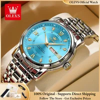 OLEVS 5513 Men Watch Exclusive High Quality Roman Scale Calendar Stainless Steel Waterproof Watch Luxury Brand Quartz Men Watch