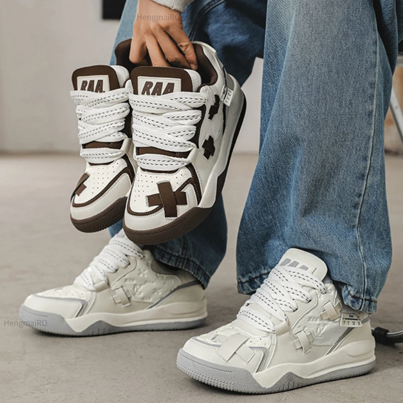 

Women Shoes Men Retro Classic Y2K Patch Skateboard Shoes Designer White Sneakers Couple Students Outdoor Sports Casual Shoes