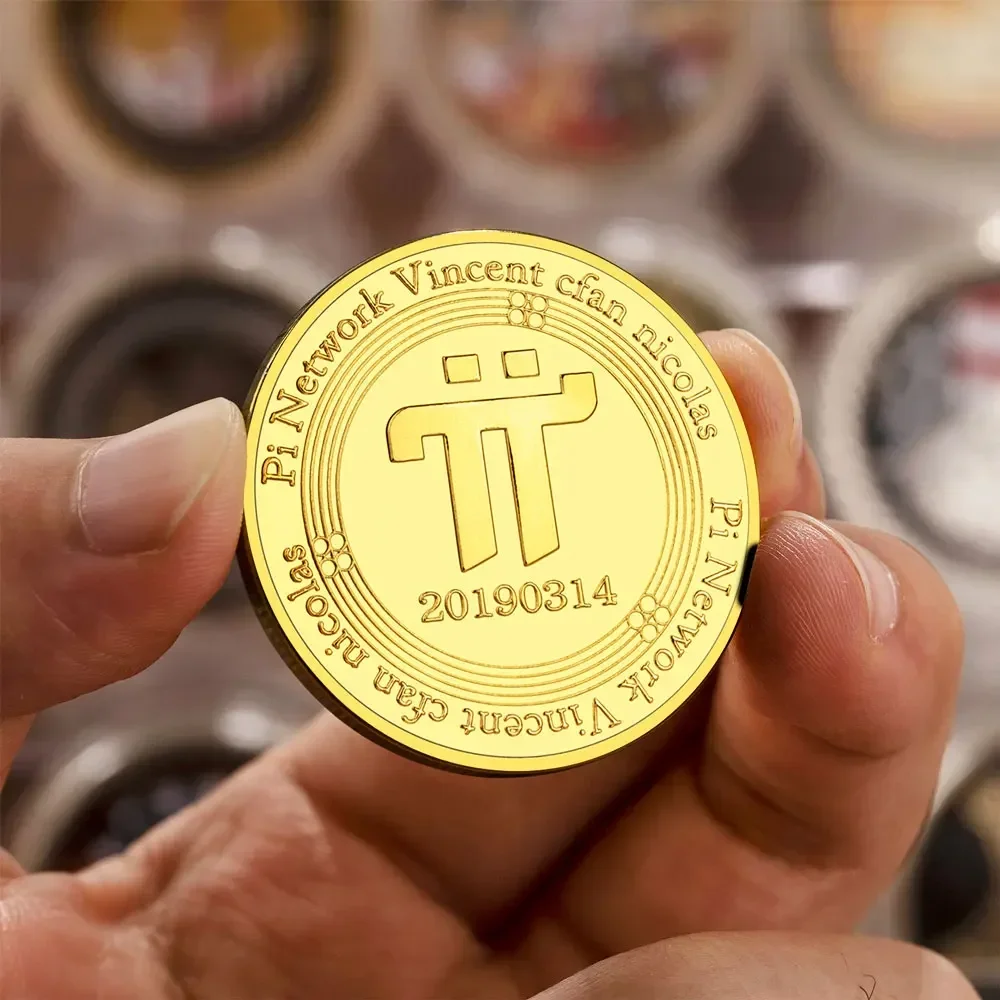 은빛 황금 도금 파이 네트워크 Vincent Cfan Nicolas 소장품 기념품 동전 선물 암호화 기념 동전 홈 장식 -  AliExpress