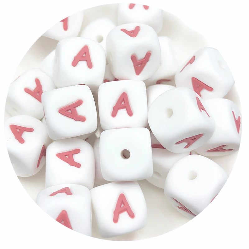 Teething Toys Baby Teething Toys Silicone Teething Toys Silicone Beads Silicone Letters Beads Silicone Teething Beads Silicone Teether 10Pcs Baby Silicone Letters Beads 12mm Pacifier Letters Alphabet Beads Chew Teething Teethers Nursing Gifts BPA Free