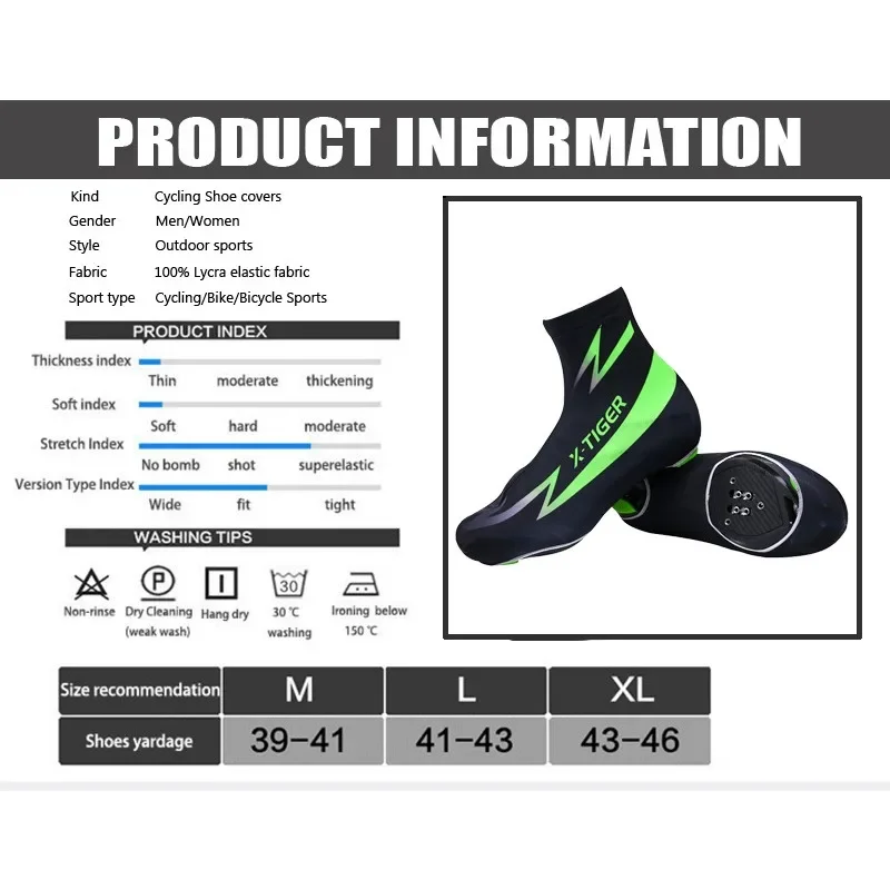 Winter Cycling Sport Shoe Cover Boot Warm Covers Thermal Windproof Overshoes MTB Bicycle Riding Racing Shoes Protector 5