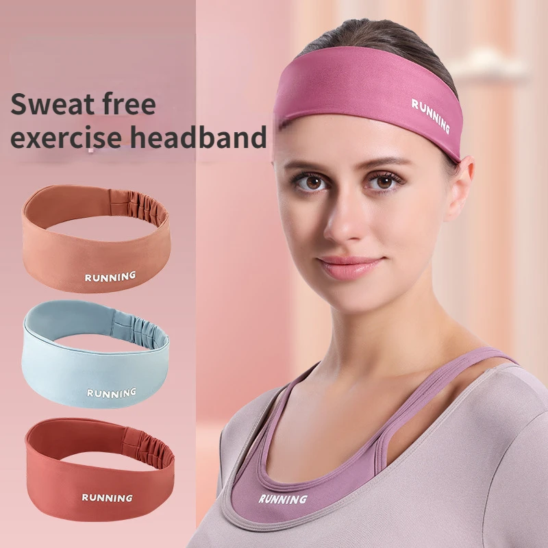 

Новая спортивная Абсорбирующая быстросохнущая Нескользящая лента для фитнеса, Женская пропускающая пот головная повязка для бега, велоспорта