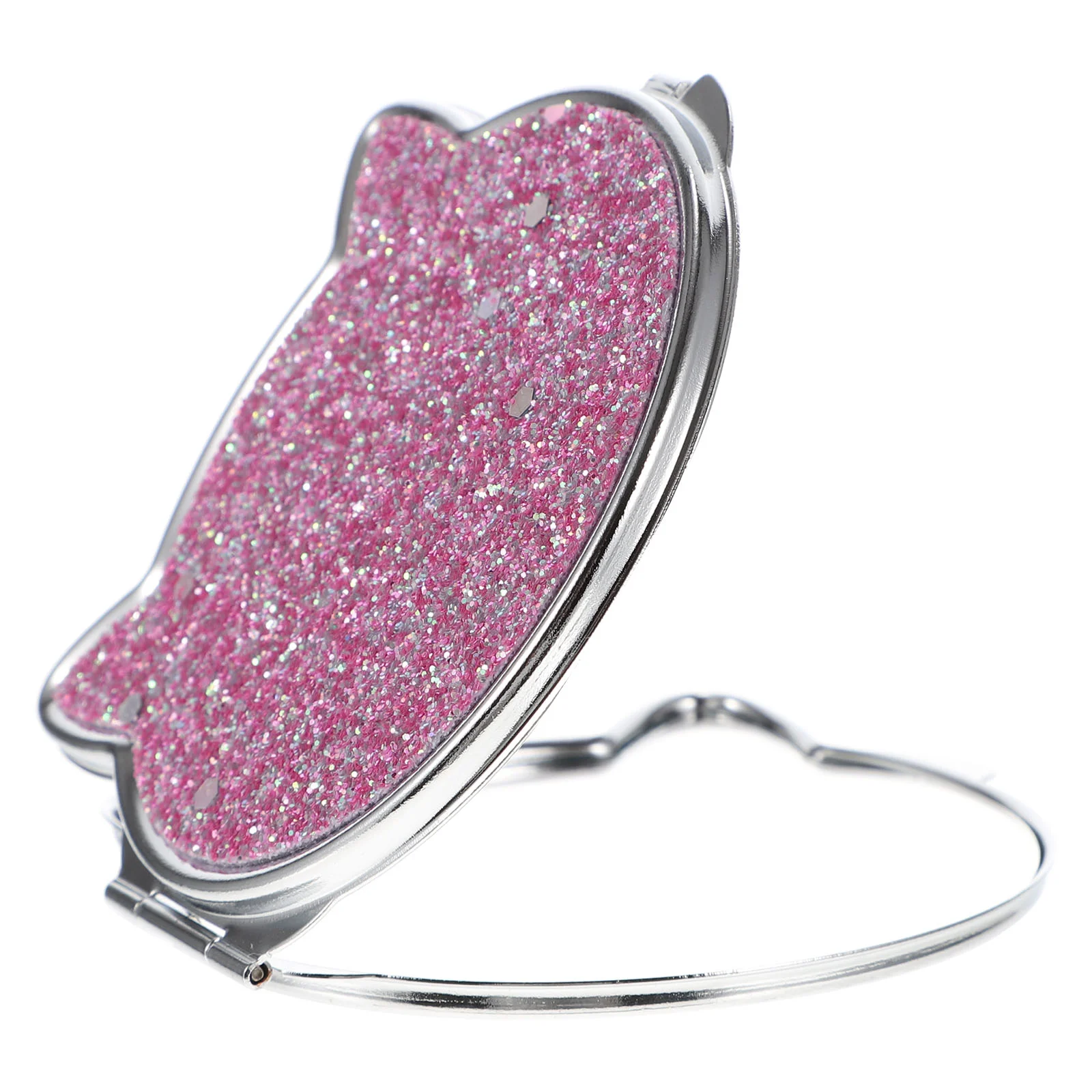 

Folding Vanity Mirror Tool Travel Metal Cat Shape Women Foldable Tote Bag