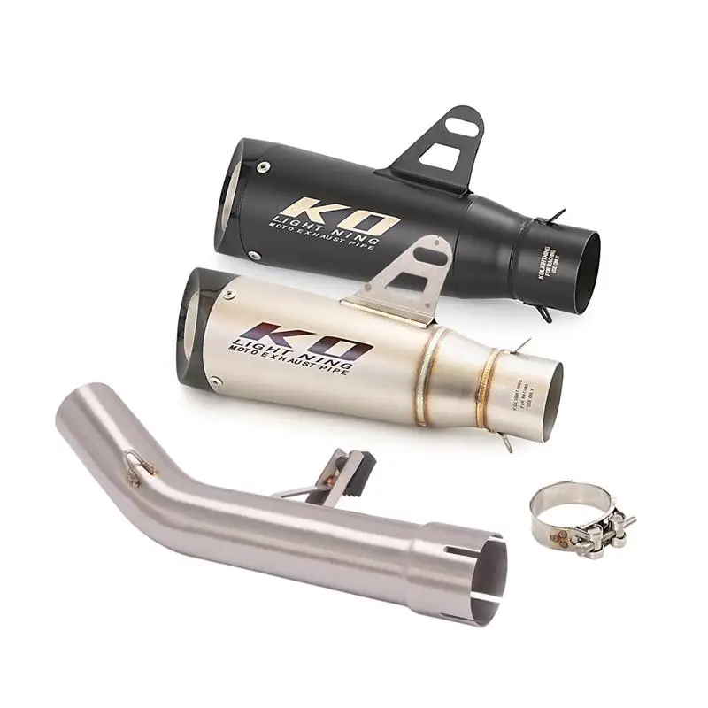 310MM Escape Slip On For SUZUKI GSX650F 07-16 GSF1250 07-18 Motorcycle Exhaust Pipe Mid Link Tube 51mm Muffler Without DB Killer - Image 2