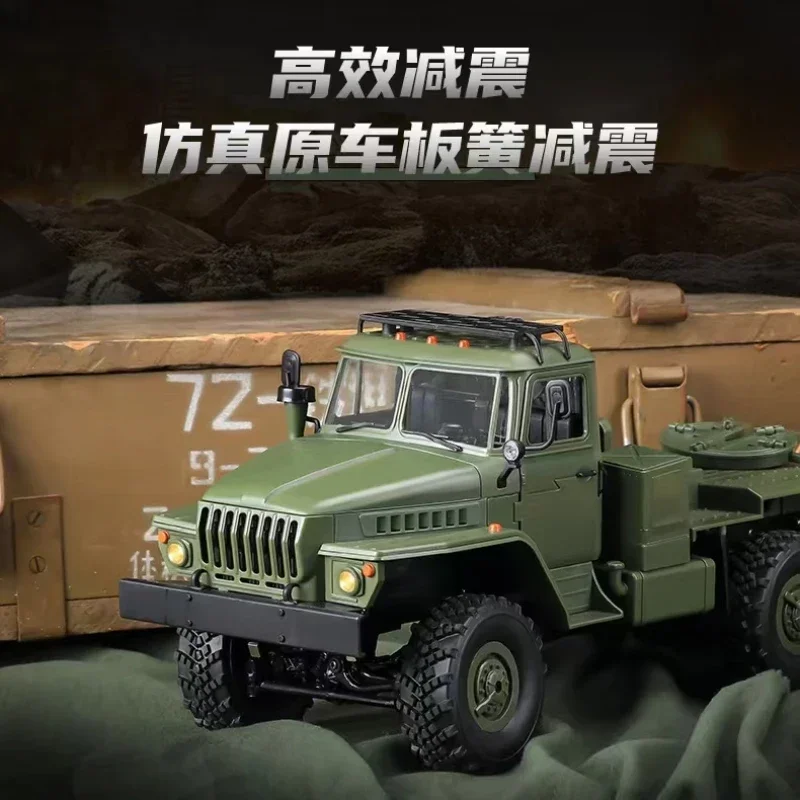 1/16 Rc Truck Wpl B36-3 Full Scale Military Model Remote Control Transport Truck  Super Long Crawler Children'S Outdoor Toy Gift 5