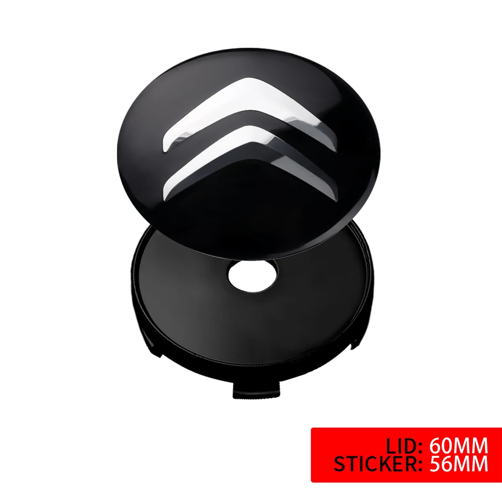 Sleek Car Wheel Center Cover Stickers - Auto Hub Cap Decoration Accessories