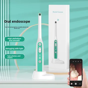 Telecamera Endoscopica Orale WIFI Impermeabile IP67 1440P 2MP, Strumento di Ispezione Dentale per Casa e Clinica
