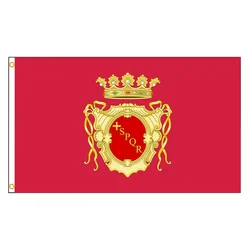 SPQR Roman Empire Senate and People of Rome Flag - Premium Quality Banner - 120 x 180cm (2 Grommets)