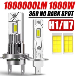 Ultra - Bright LED Car Headlight Bulbs - 1000000 Lumens, Mini Wireless Auto Lamp, +800% Brightness, 12V/24V - H7 (6000K Cold White)