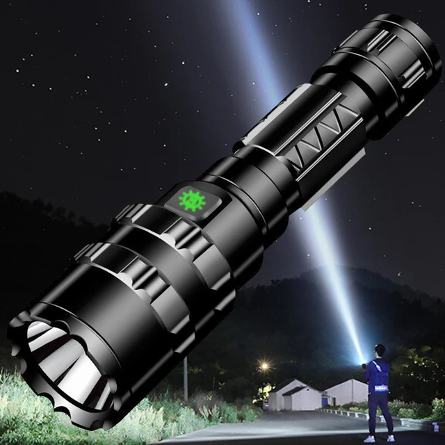 1600LM Camping Light Micro USB Rechargeable Portable Torch LED Flashlight 5 Modes IPX4 Waterproof for Hiking Emergency 2