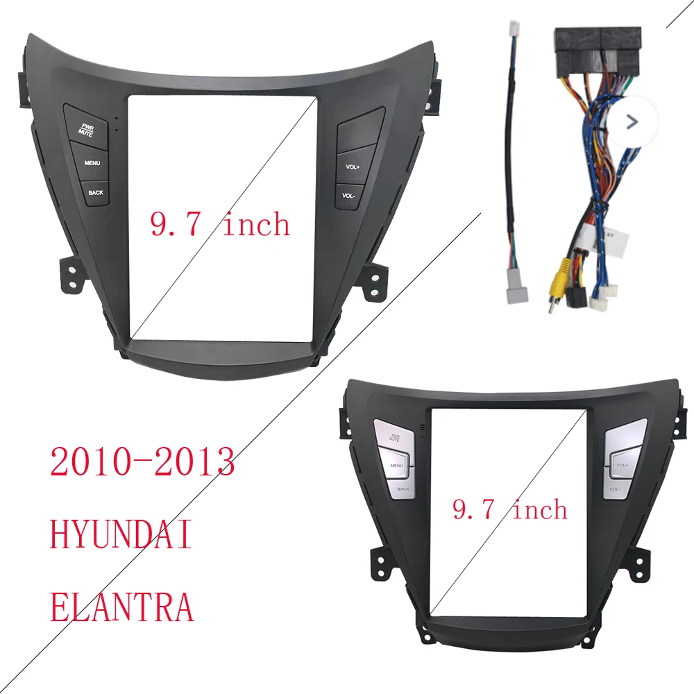 

Автомобильный радиоприемник 9,7 дюйма для HYUNDAI ELANTRA 2010-2013 Tesla Style мультимедийная рамка видеоплеер Навигация DVD панель отделка
