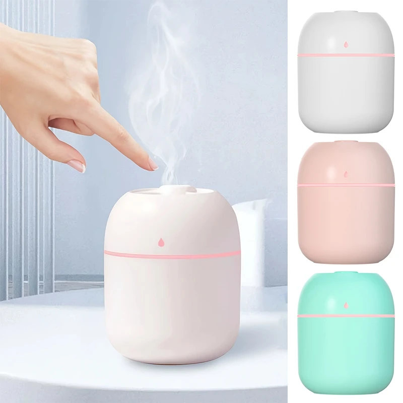Air Humidifier 220ml Fragrance Aroma Diffusers Car Perfume Diffuser Essential Oil Purifier Aromatherapy Mist Maker with Lights