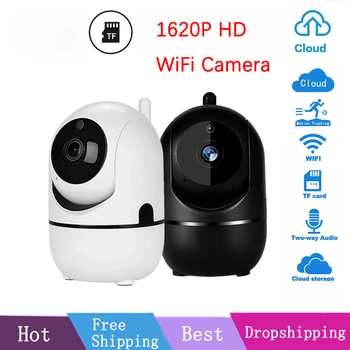 IP Camera YCC365 Plus Smart Home 1620P HD Security camera Auto Tracking Network Wireless Surveillance Night Vision WiFi Camera 1